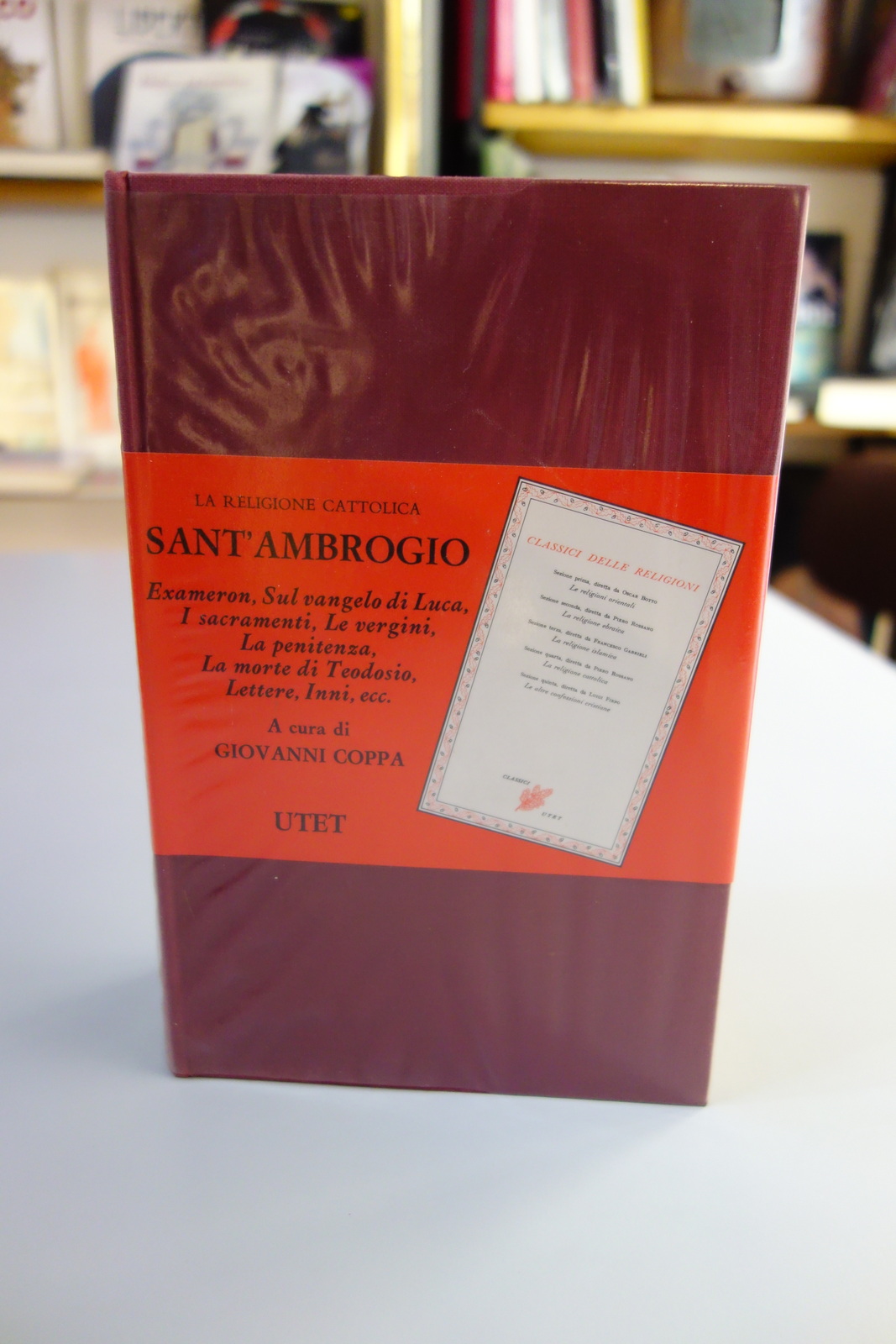 SANT'AMBROGIO OPERE UTET COPPA 1969 EXAMERON PENITENZA LETTERE INNI ECC.