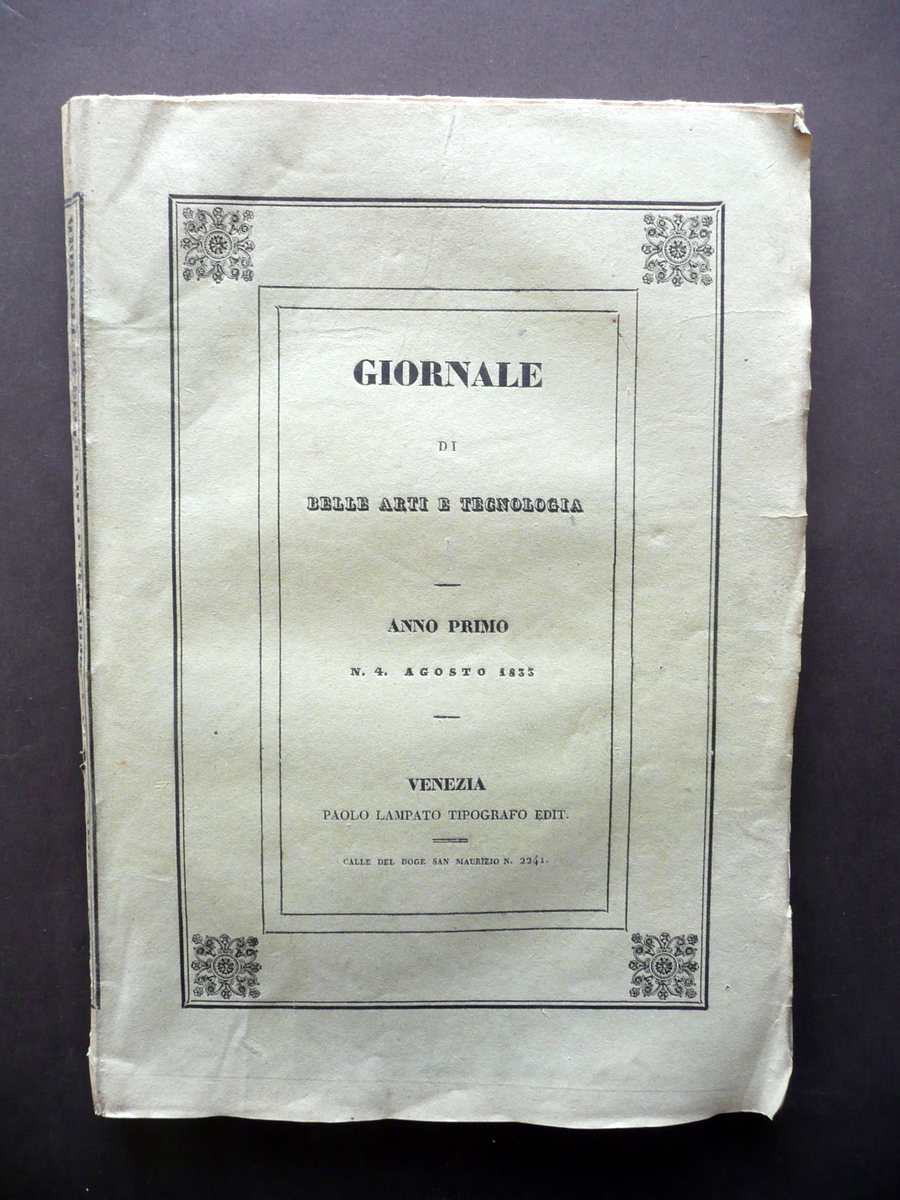 Santa Sofia in Padova 3 Incisioni Giornale Belle Arti e …