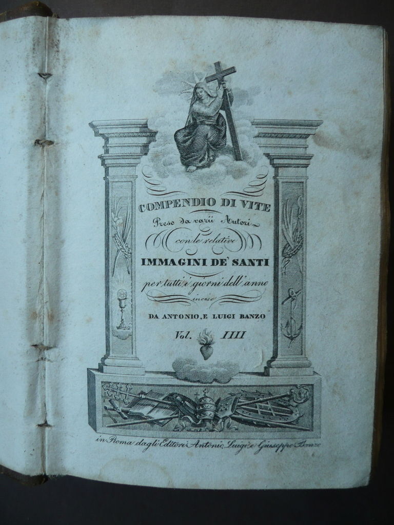 Santi 96 incisioni Antonio Luigi Banzo Compendio di vite de' …