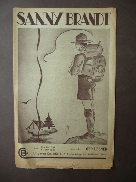 Scoutismo Spartito Canto Scout Sanny Brandt Brussel Figurato