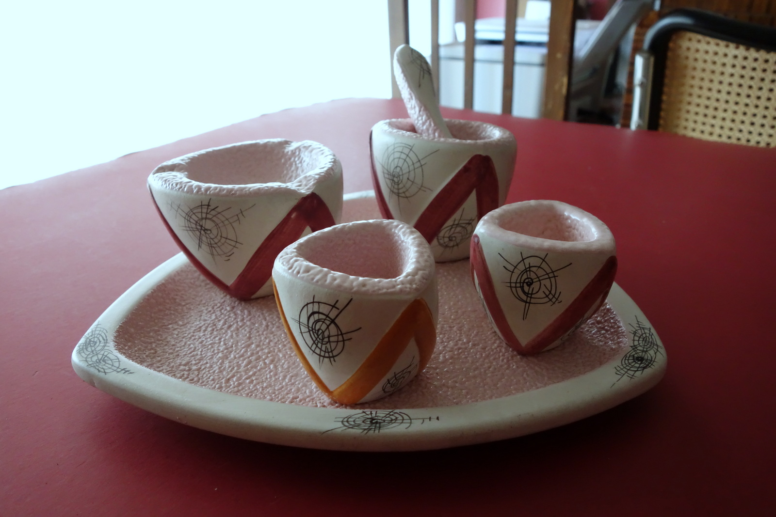 Servizio da Fumo Anni '50 Zulimo Aretini Novara Ceramica Artistici …