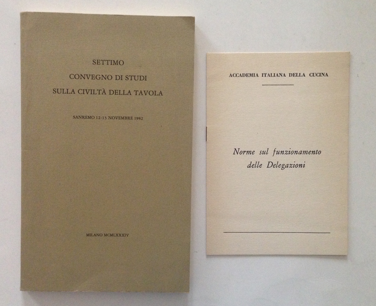 SETTIMO CONVEGNO DI STUDI SULLA CIVILTA' DELLA TAVOLA GASTRONOMIA E …