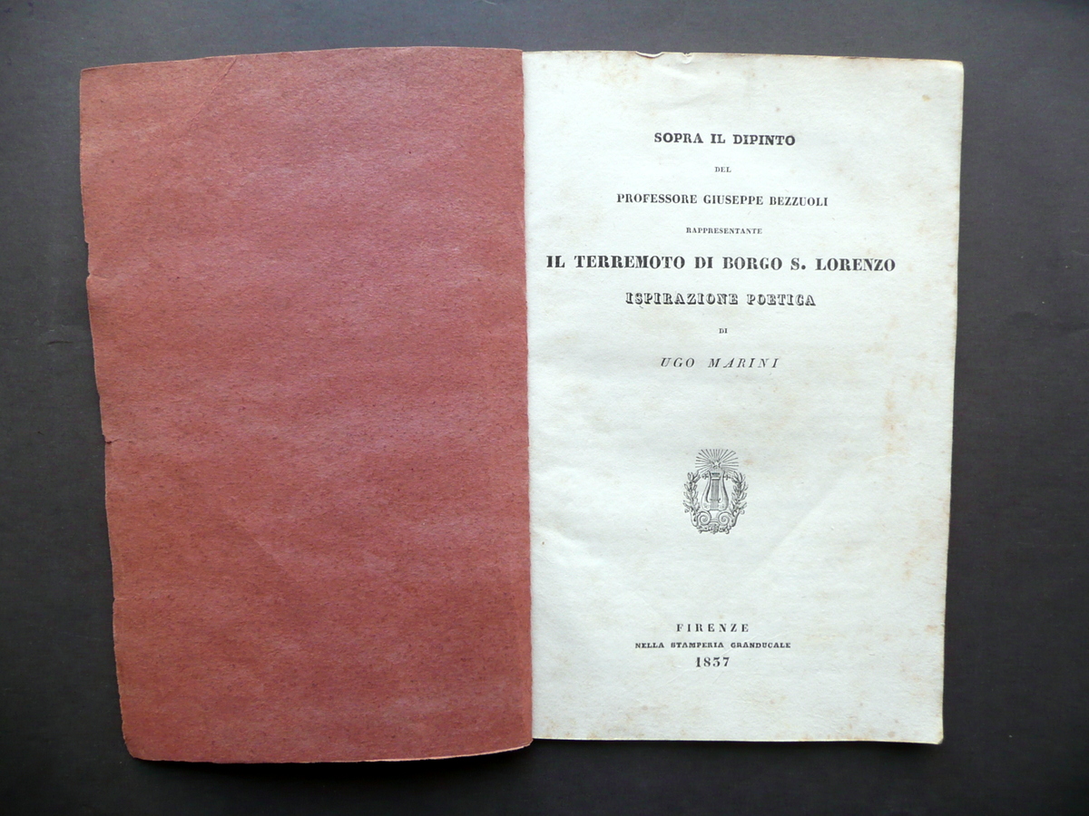 Sopra il Dipinto del Prof. Bezzuoli Terremoto di Borgo S. …