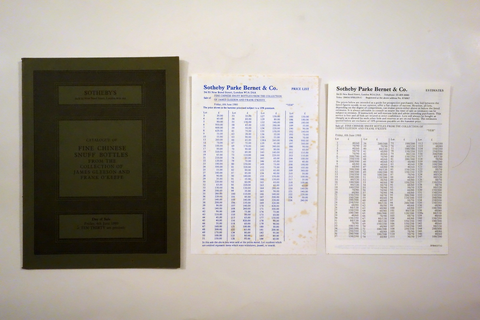 Sotheby Catalogo Asta Fine Chinese Snuff Bottles Collection Gleeson O'Keffe …