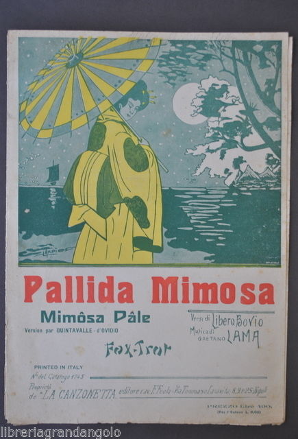 Spartiti Musica Bovio Lama Pallida Pale Mimosa Fox Trot Napoli …