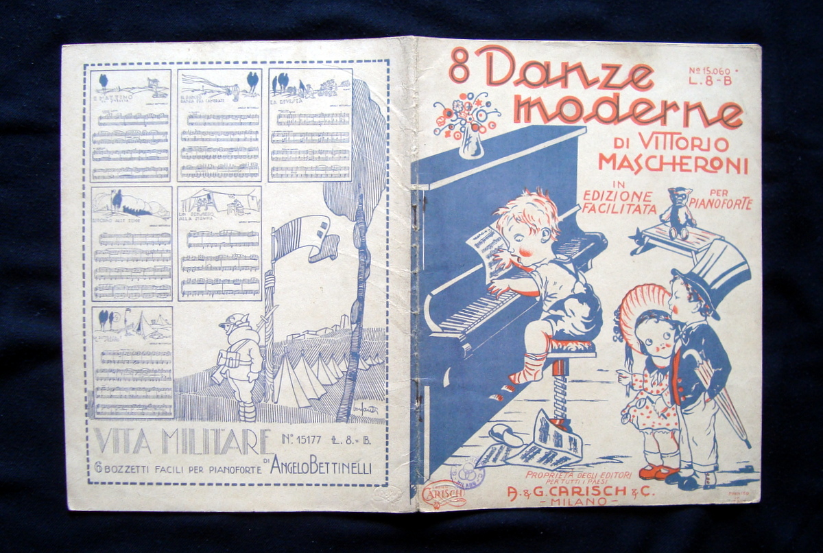 Spartito 8 Danze Moderne 1936 Vittorio Mascheroni Carisch Milano
