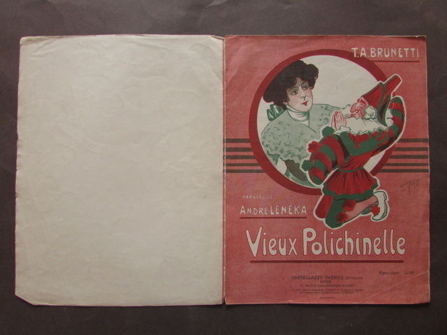 Spartito Vieux Polichinelle Leneka Brunetti Cortellazzo Nice Musica Pianoforte