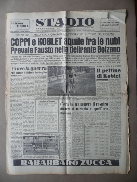 Stadio Coppi Koblet Ciclismo Giro Italia Pordoi Bolzano Dolomiti Sport …