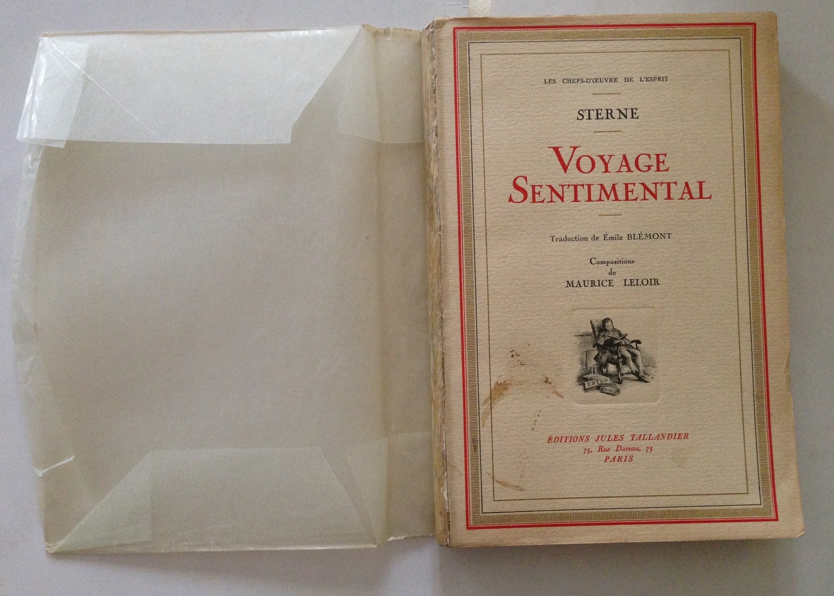 Sterne Voyage Sentimental Compositions de Maurice Leloir Jules Tallandier Paris