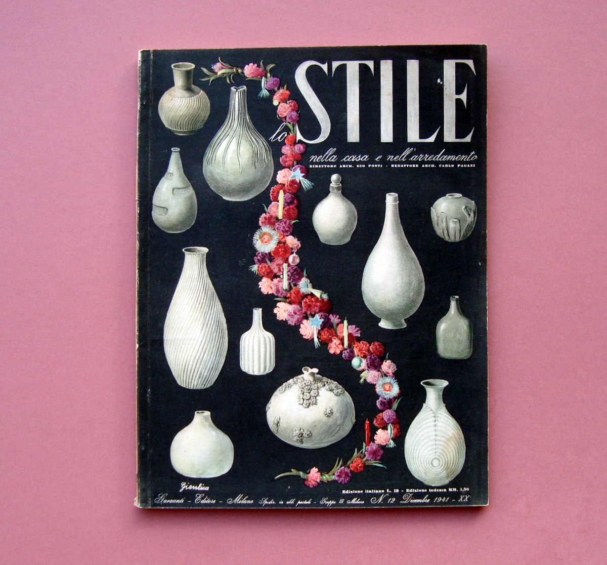 Stile Rivista Casa Arredamento N.12 Dicembre 1941 Gienlica vasi Richard …