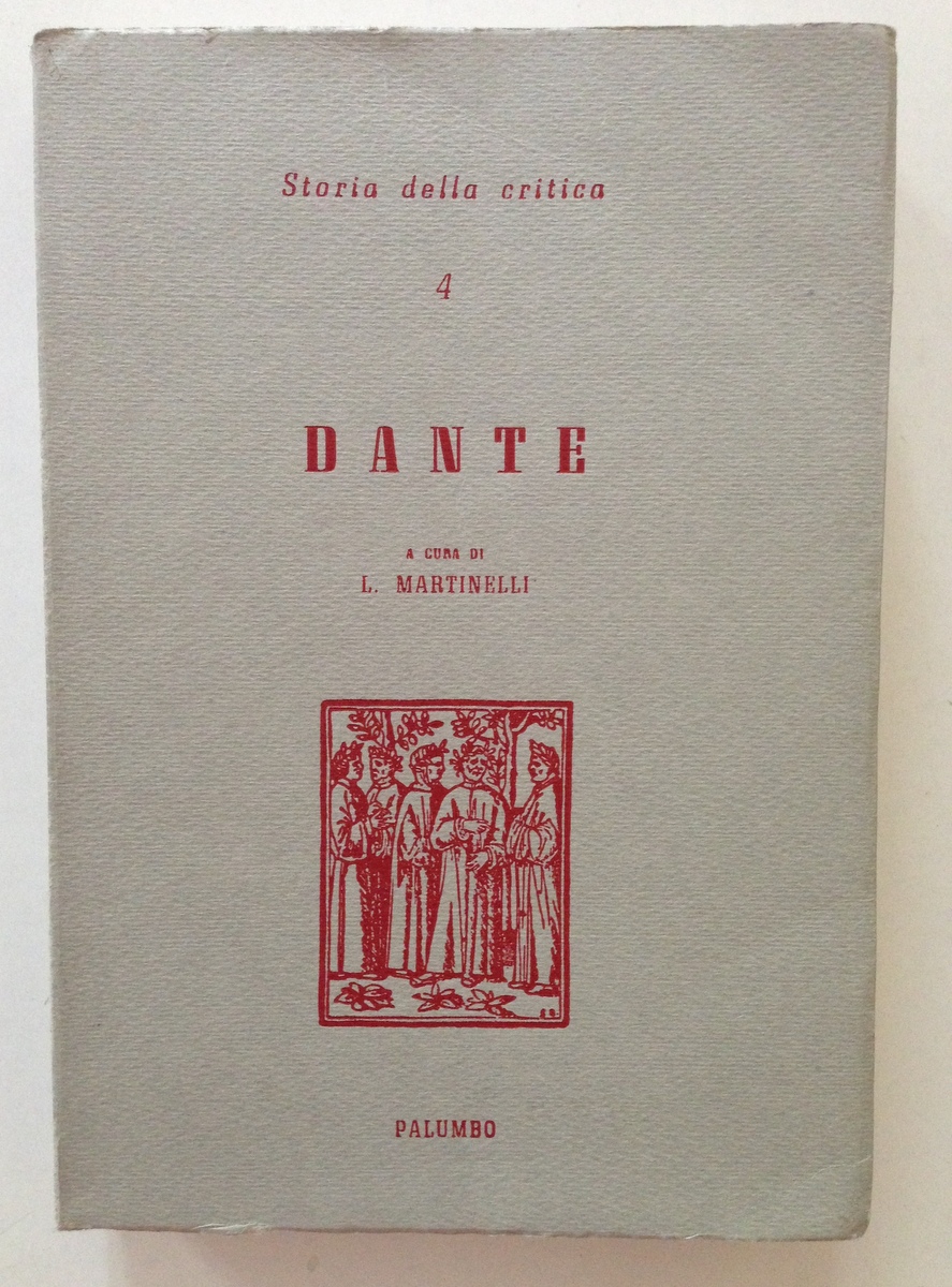 Storia della Critica L Martinelli Dante Palumbo Palermo 1966