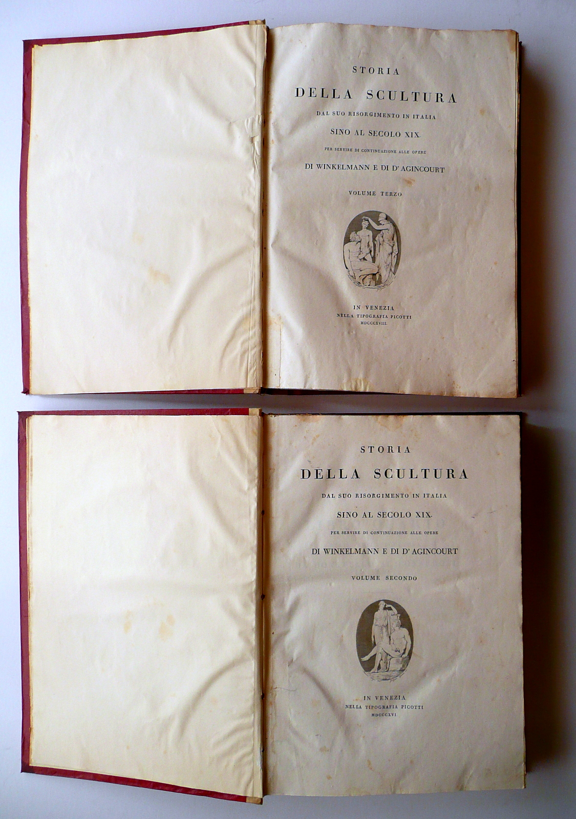 Storia della Scultura Sino al Sec. XIX Cicognara Picotti 1816-18 …
