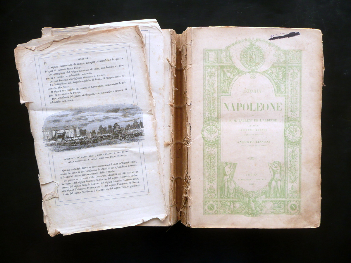 Storia di Napoleone Laurent de L'Ardeche Vernet Lissoni Fontana Torino …