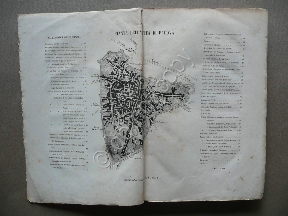 Storia di Padova Origini Comuni Uomini Illustri Provincia Pianta 1861 …