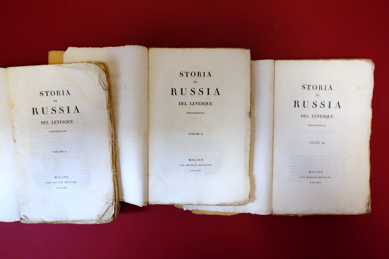 Storia di Russia del Levesque Volgarizzata Bettoni Milano 1825 3 …