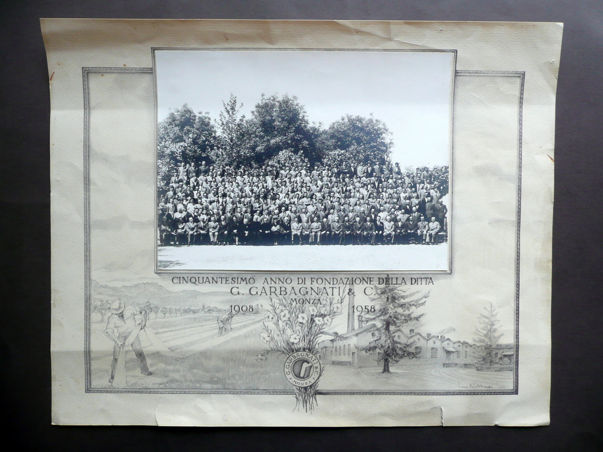 Storia Industriale Fotografia 50∞ Anniversario Ditta Garbagnati Monza 1908-1958