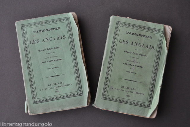 Storia Locale Bulwer Inghilterra Inglesi Angleterre Les Anglais Cohen 1833