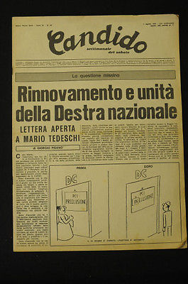 Storia Politica italiana Destra Nazionale M.S.I. Candido PisanÚ 1976