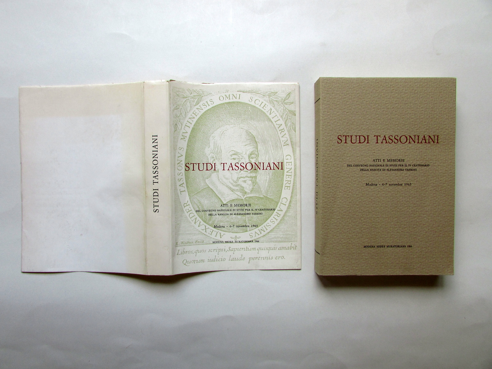 Studi Tassoniani Atti e Memorie IV Centenario Modena 1965 Aedes …