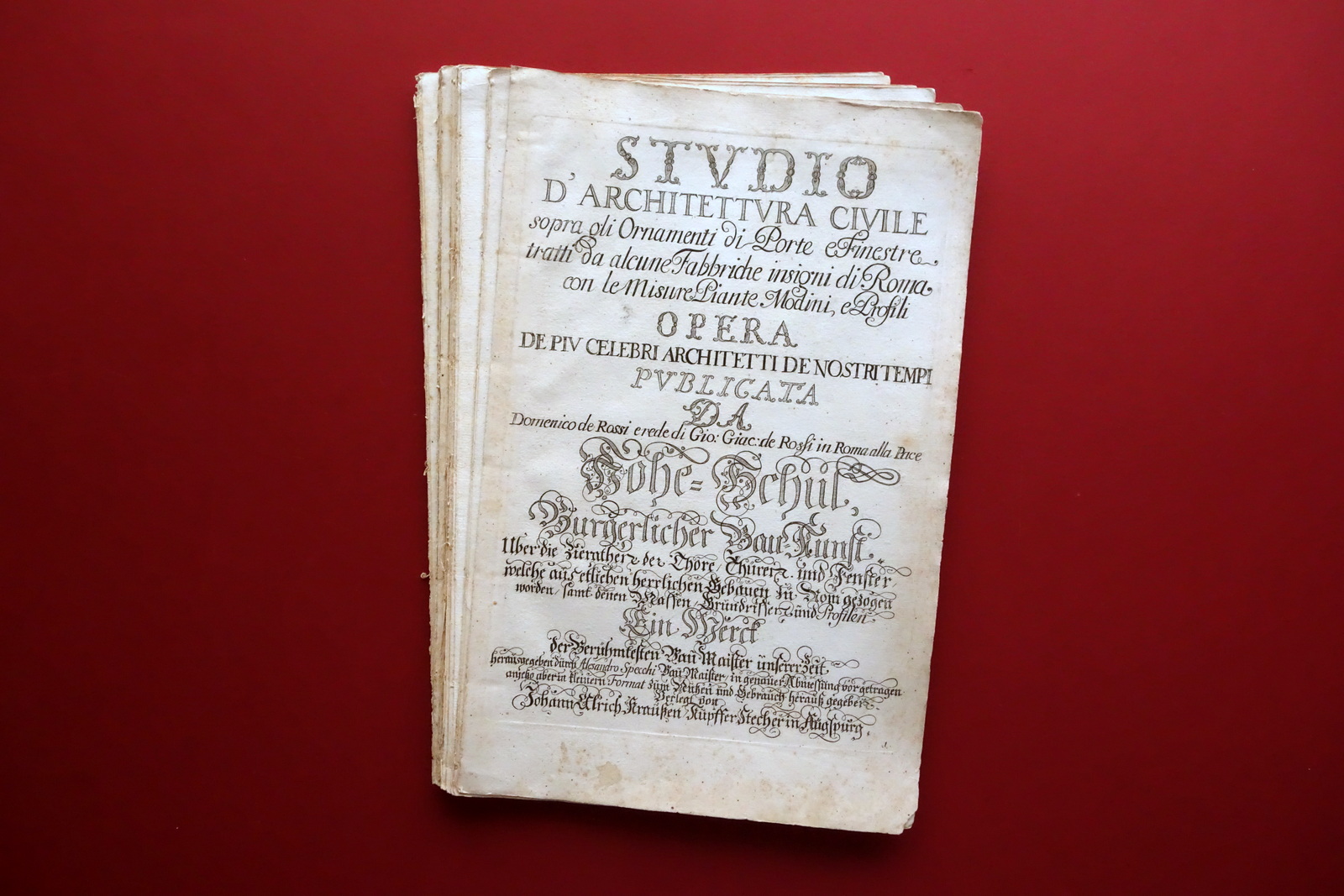 Studio d'Architettura Civile Fabbriche Insigni di Roma De Rossi U. …