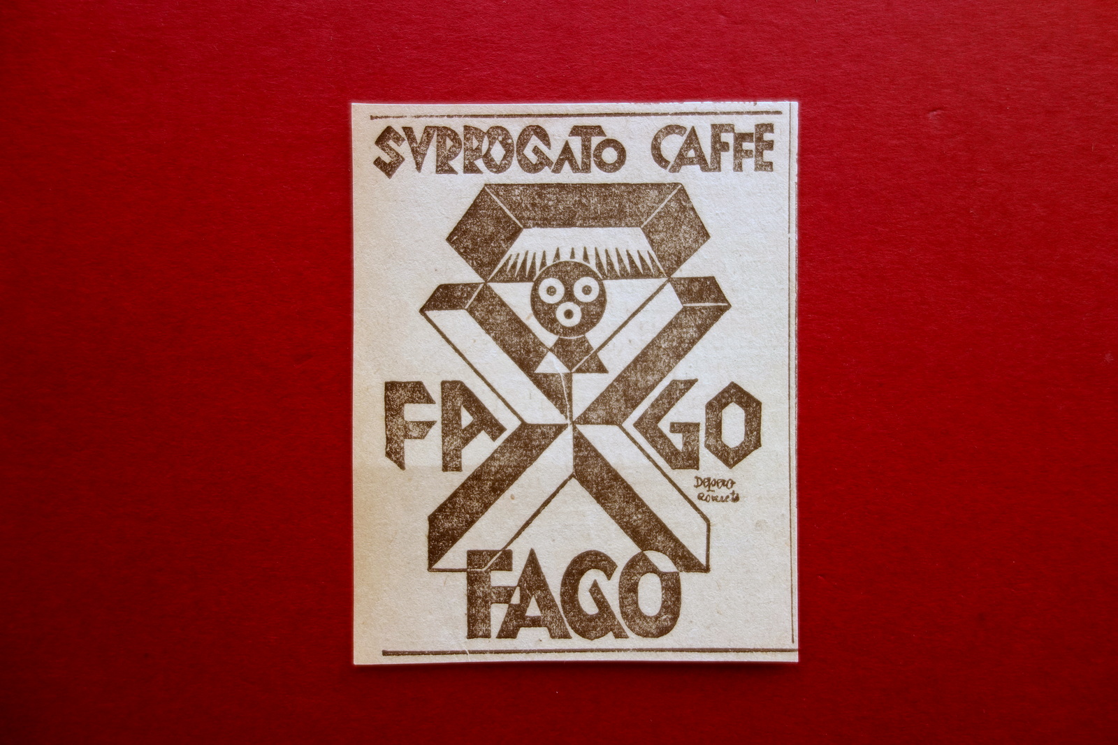 Surrogato CaffË FAGO Pubblicit‡ Grafica Depero Anni '20 '30 Futurismo