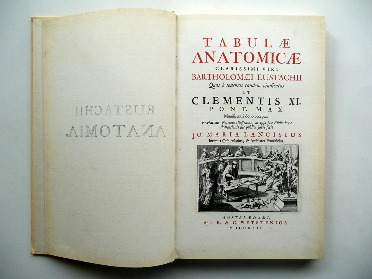 Tabulae Anatomicae Bartholomaei Eustachii Wetstenios Amsterdam 1722 Anastatica