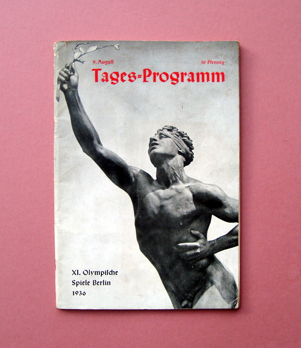 Tages Programm XI Olympische Spiele Berlin 1936 Sport