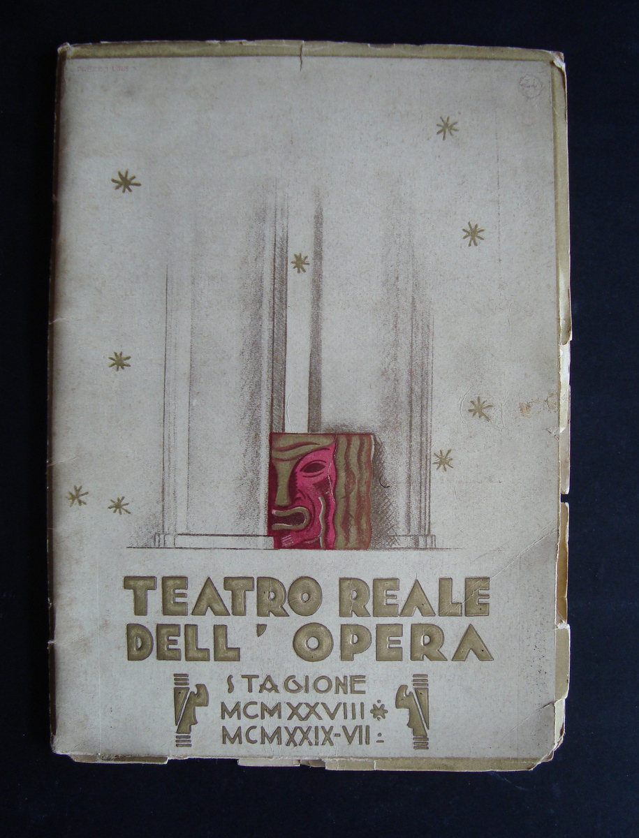 TEATRO REALE DELL'OPERA STAGIONE LIRICA 1928 29 RESPIGHI BELLINI WAGNER …