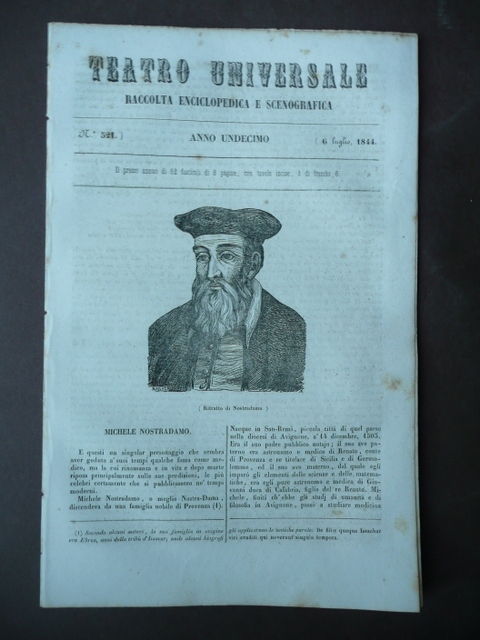 Teatro Universale 1844 Napoli Bottega Acquajolo Antichi Mestieri Popolari