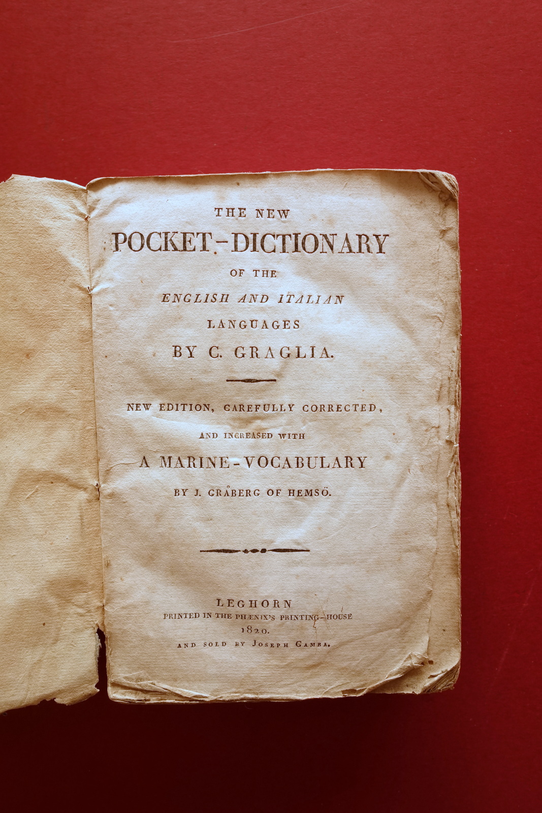 The New Pocket Dictionary of the English and Italian Languages …