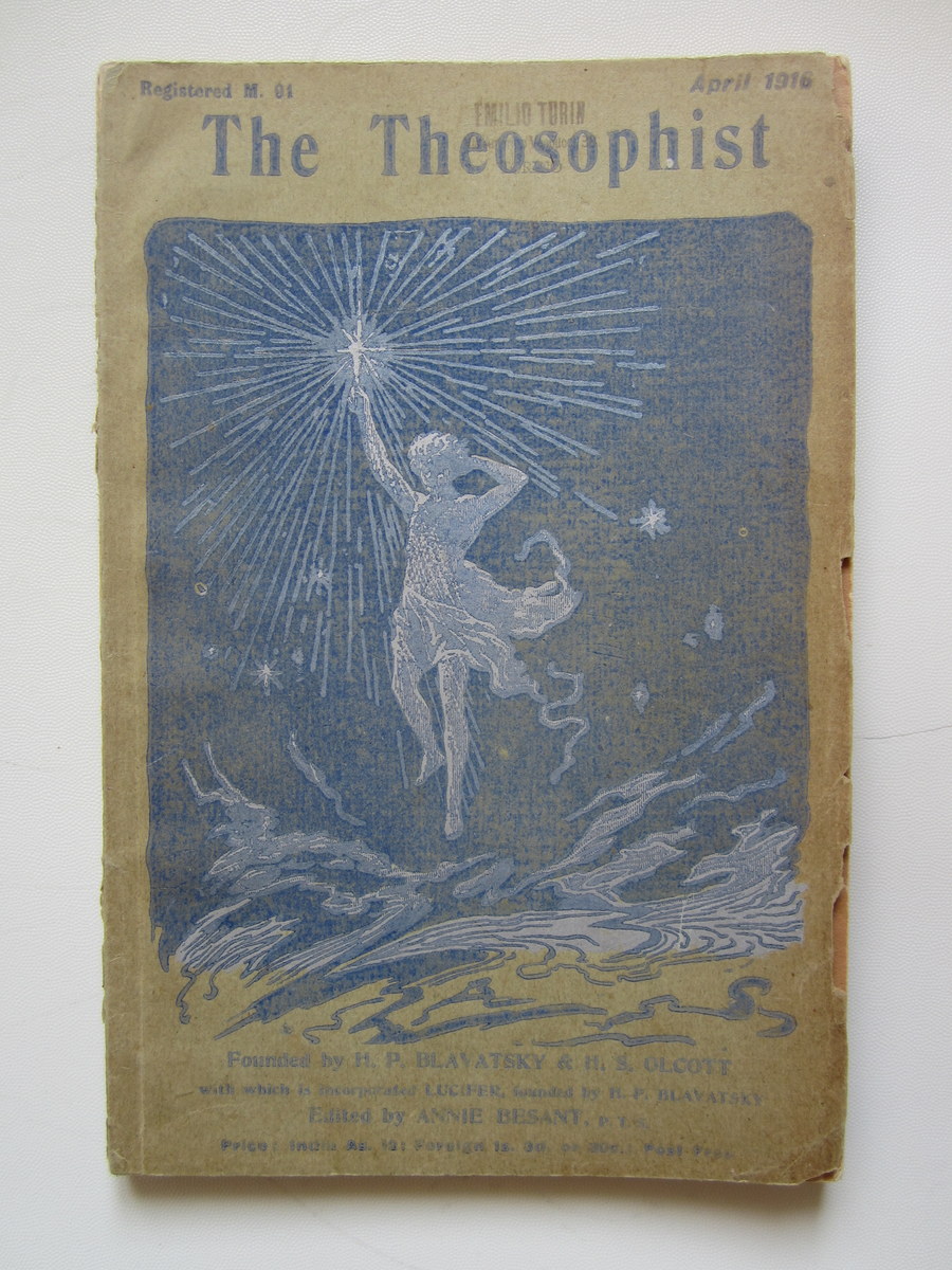 The Theosophist N. 7 1916 Teosofia Occultismo Prima Guerra Mondiale …