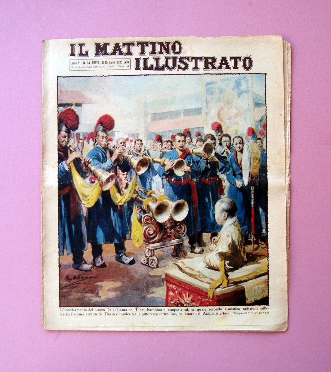 Tibet Nuovo Dalai Lama Il Mattino Illustrato n 14 1929 …