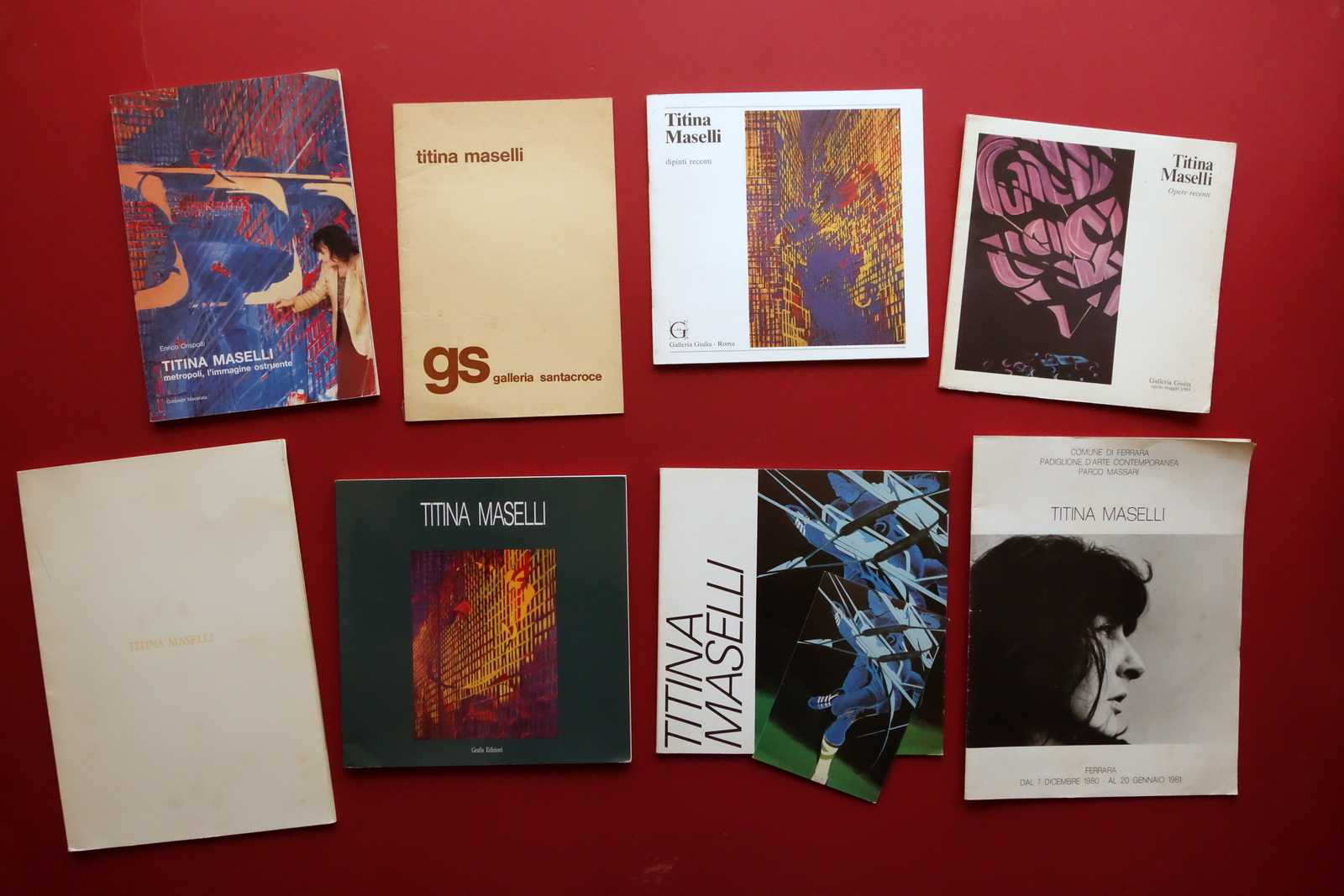 Titina Maselli 8 Cataloghi Anni '70 '80 Achille Bonito Oliva …