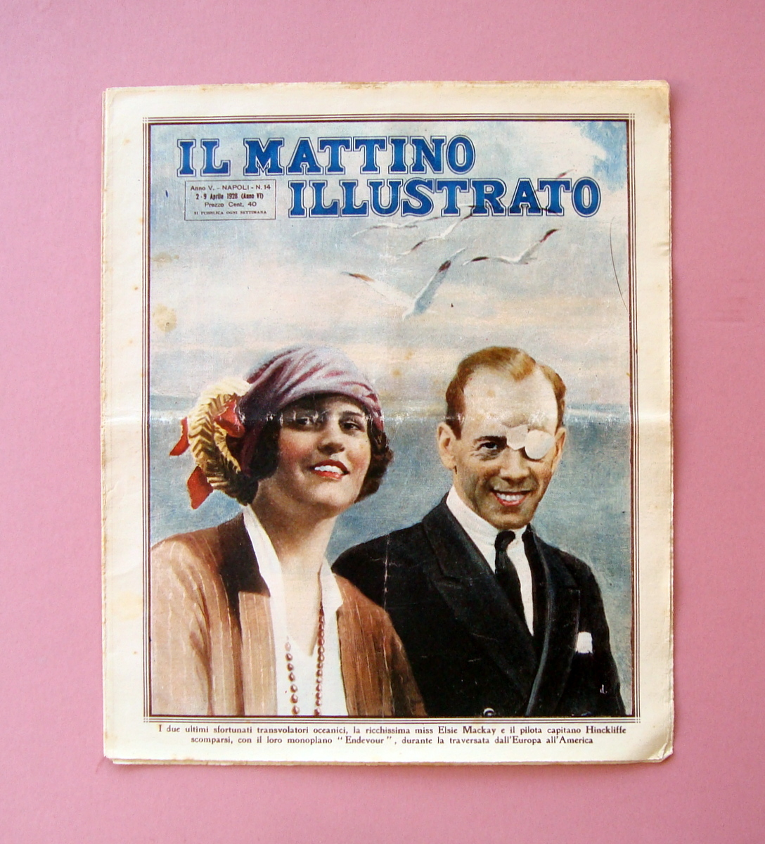 Transvolatori Mackay - HinckliffeIl scomparsi monoplano Mattino Illustrato 1928