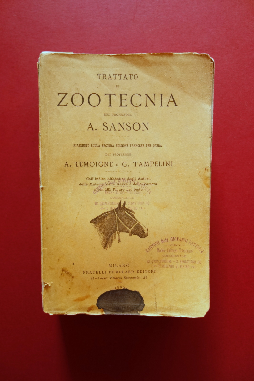 Trattato di Zootecnia A. Sanson Fratelli Dumolard Milano 1880
