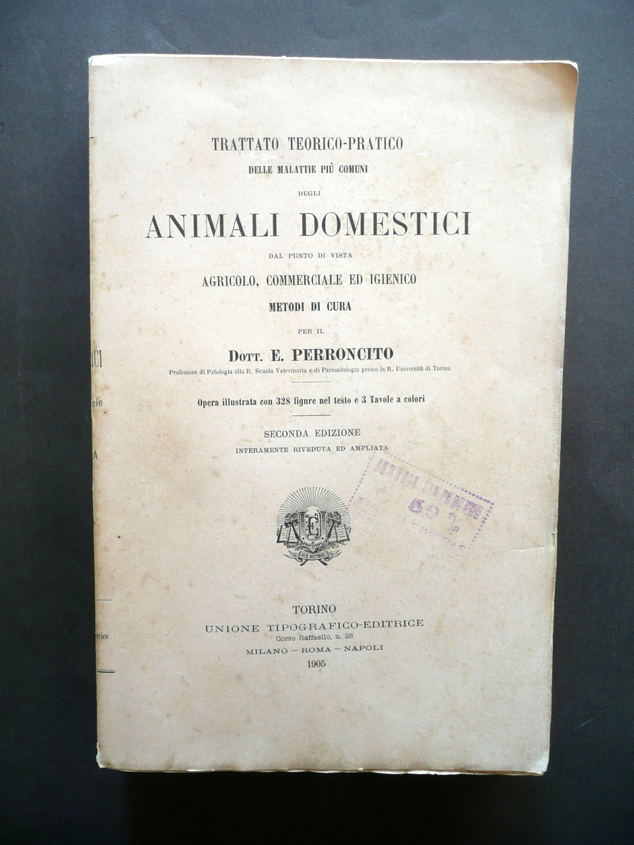 Trattato Teorico Pratico Malattie pi˘ Comuni degli Animali Domestici UTET …