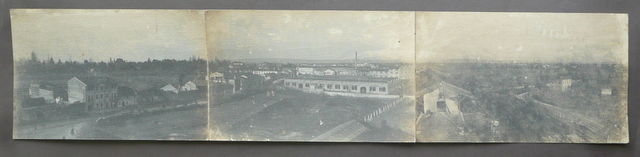 Tre Fotografie Continuative Panorama Fabbrica 1 Guerra Mondiale Veneto?