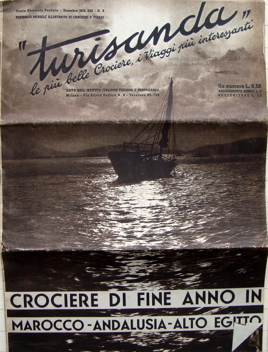 Turisanda Crociere di fiene anno 1934 viaggi Marocco Andalusia Alto …