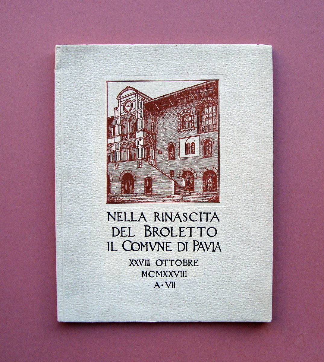 Vaccari Solmi Annoni Bariola Rinascita Broletto Comune Pavia 1928 Ed …