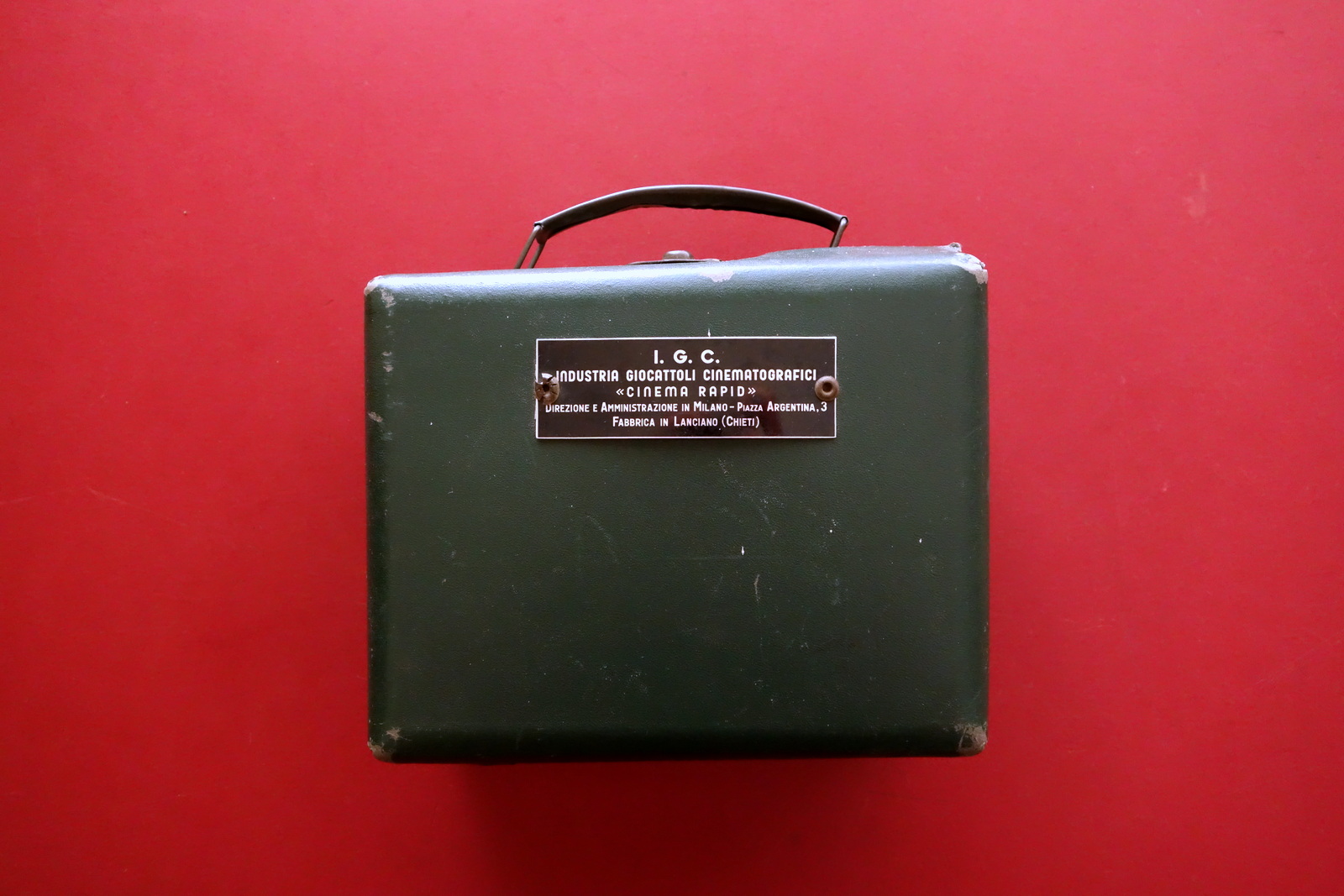 Valigetta IGC Industria Giocattoli Cinema Rapid Lanciano Chieti anni '30 …