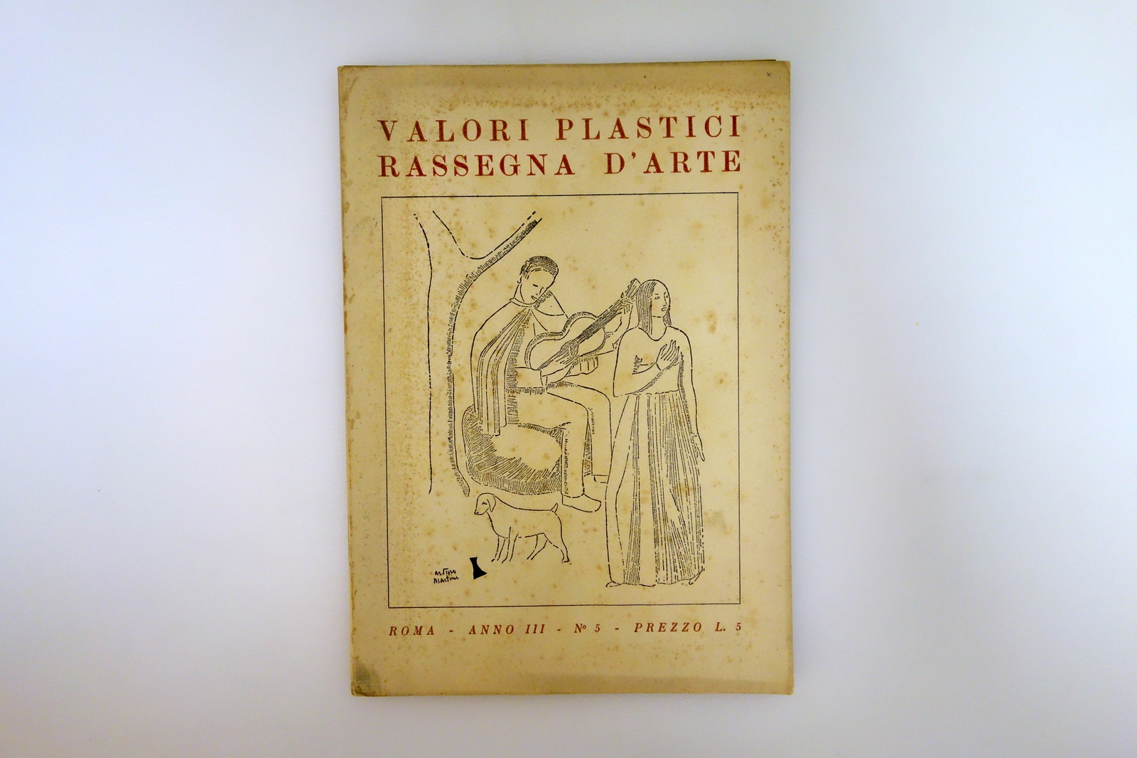 Valori Plastici Rivista d'Arte Anno III Num. 5 Roma 1921 …