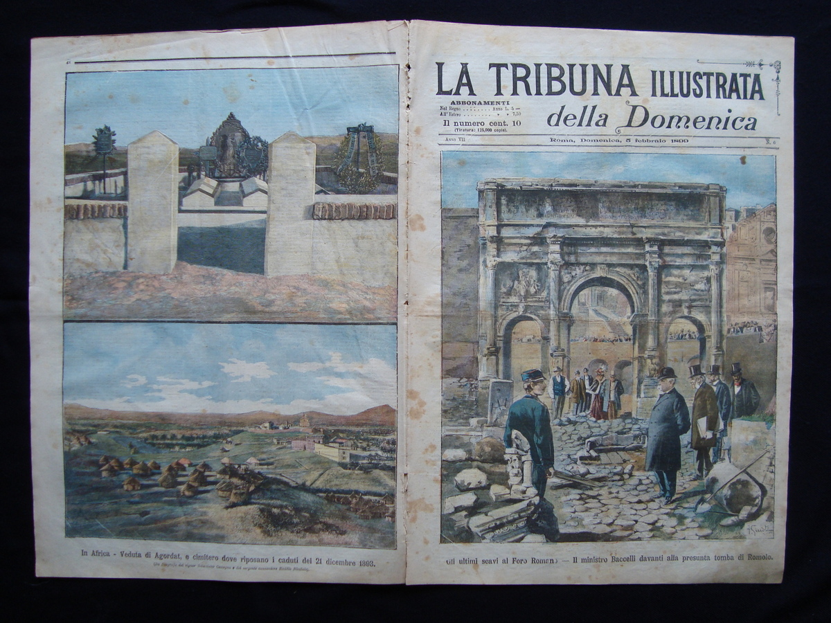Veduta di Agordat cimitero caduti del 21 dicembre 1893 TRIBUNA …