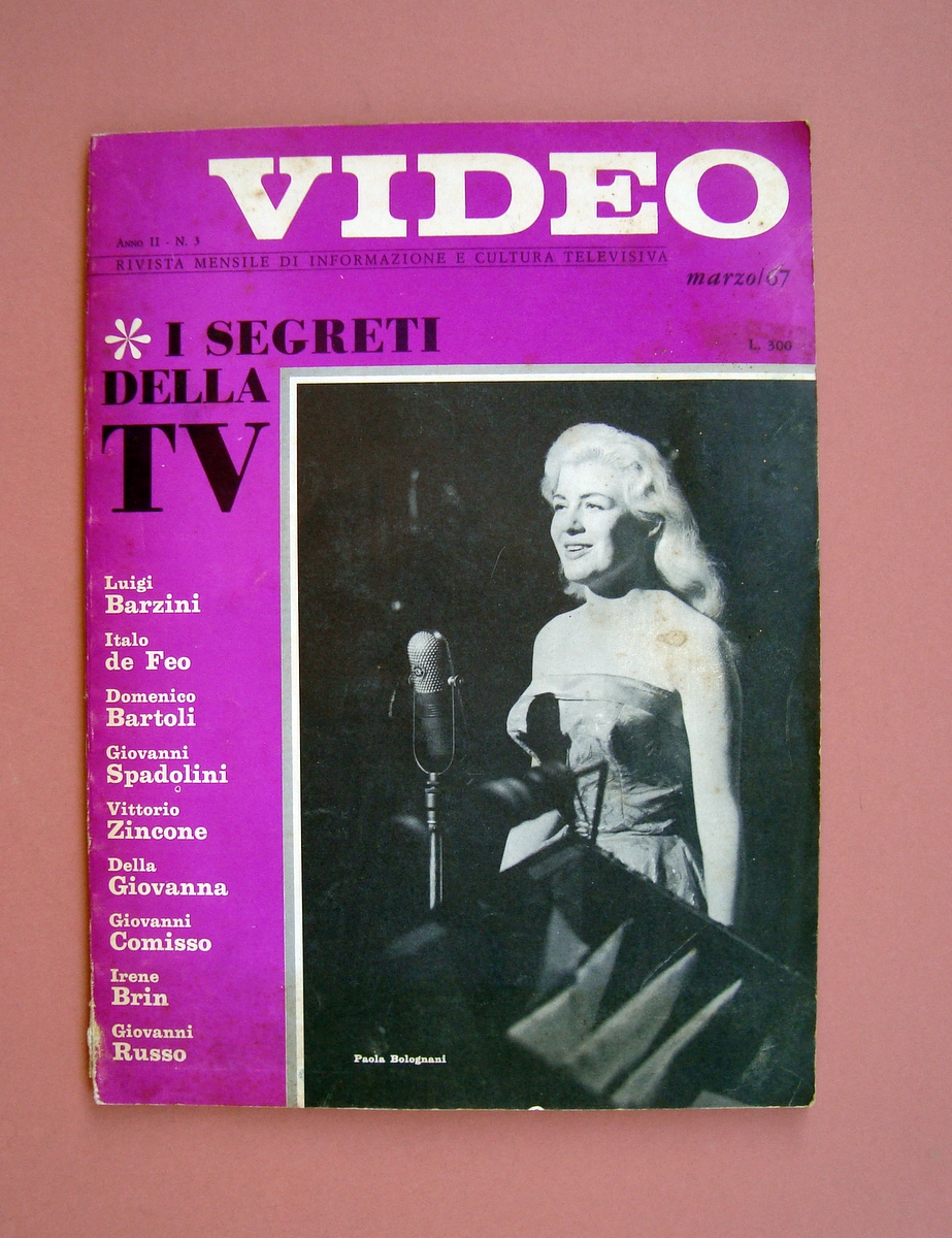 Video Rivista mensile I Segreti della TV 1967/3 Dir Montale …