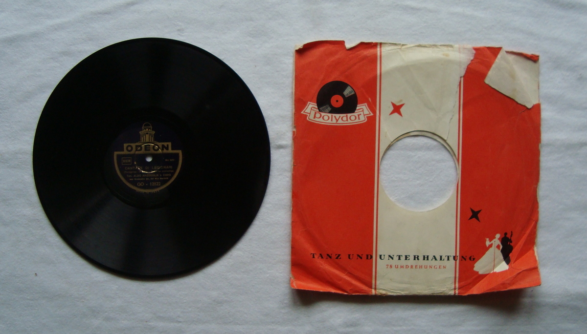 Vinile Cantate di Legionari Tenore Masseglia Col Mazzoli di FIori …