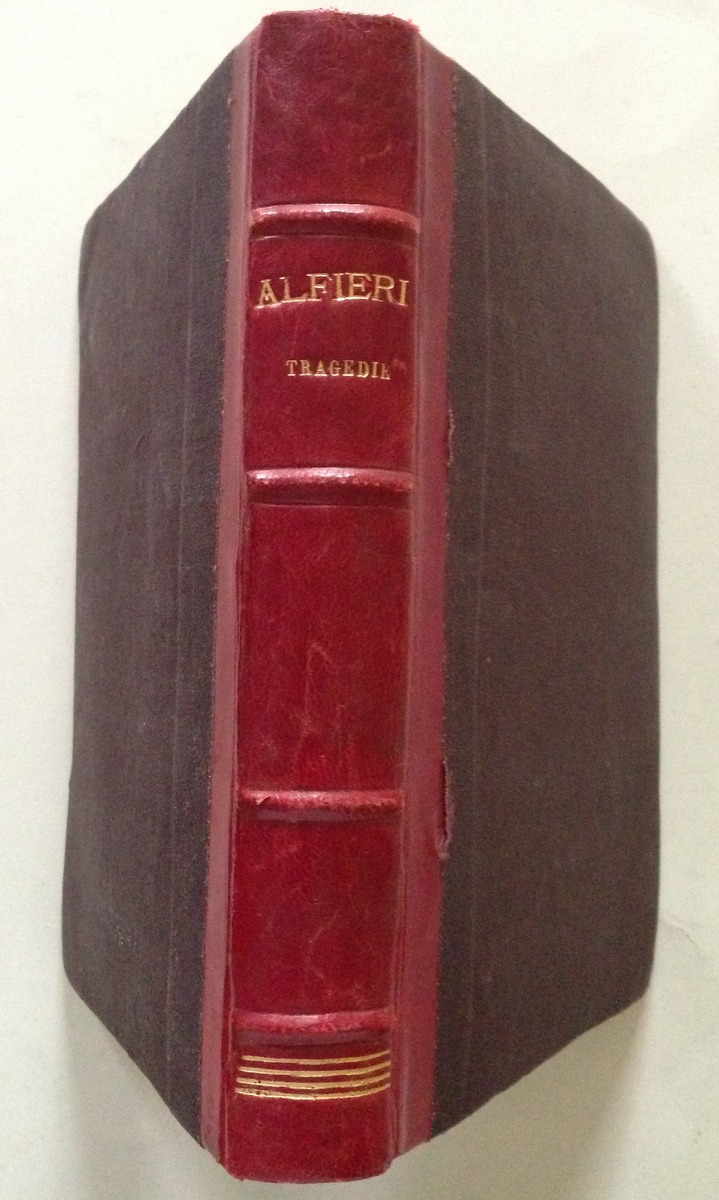 Vittorio Alfieri Vita e Tragedie Teatro Tragico Completo Milano 1850
