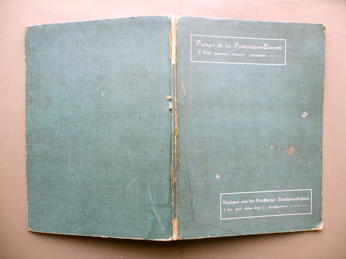 Vorlagen fur den Handfertigkeits Unterricht Beust Strassburg 1903 Mobili Liberty