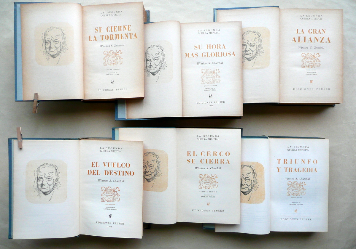 Winston Churchill La Segunda Guerra Mondial Peuser 1952 WW2 6 …