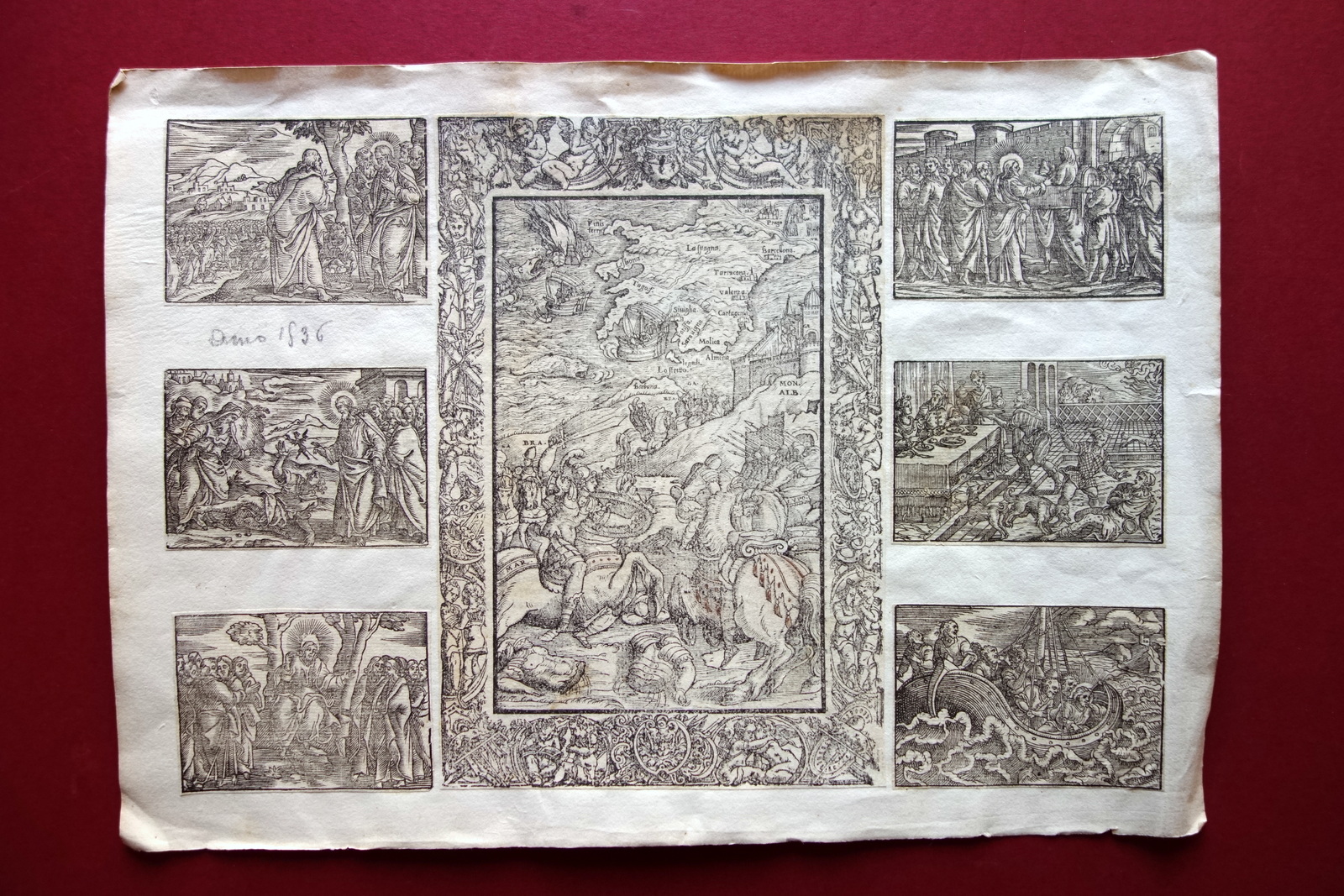 Xilografia 7 Xilografie Tavole '500 Spagna Vita di Cristo Religione …