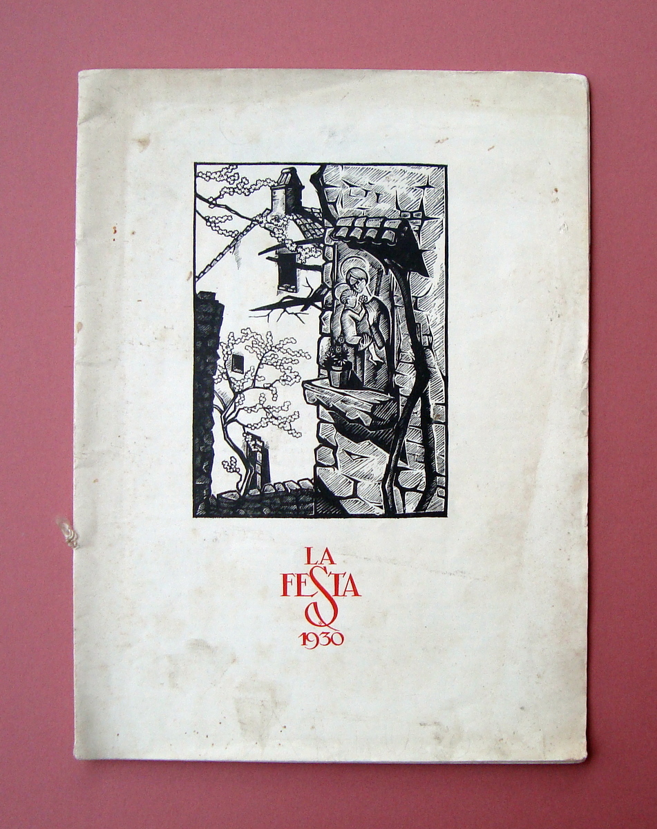 Xilografie originali Aldo Patocchi Calendario 1930 Provenzal Angelini