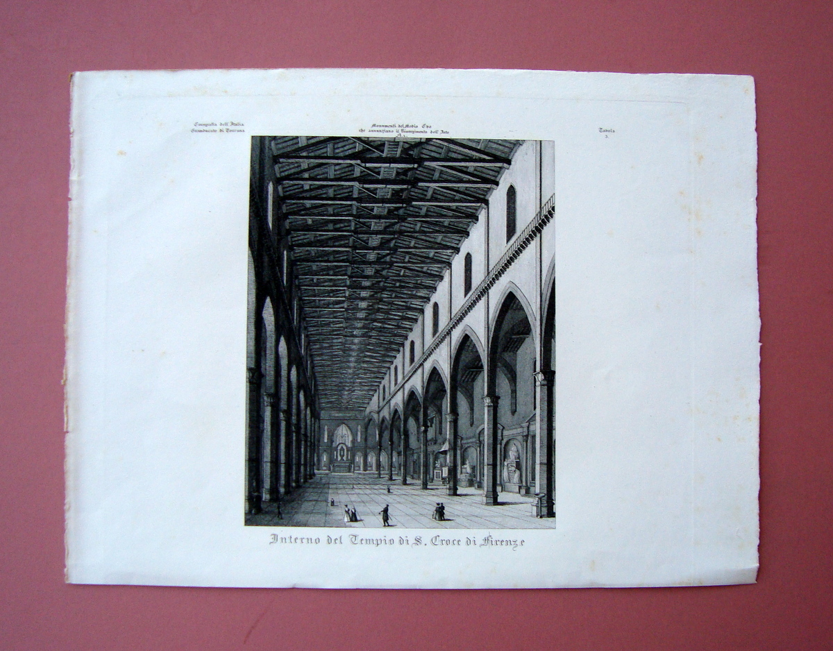 Zuccagni Orlandini Interno el Tempio di Santa Croce di Firenze …